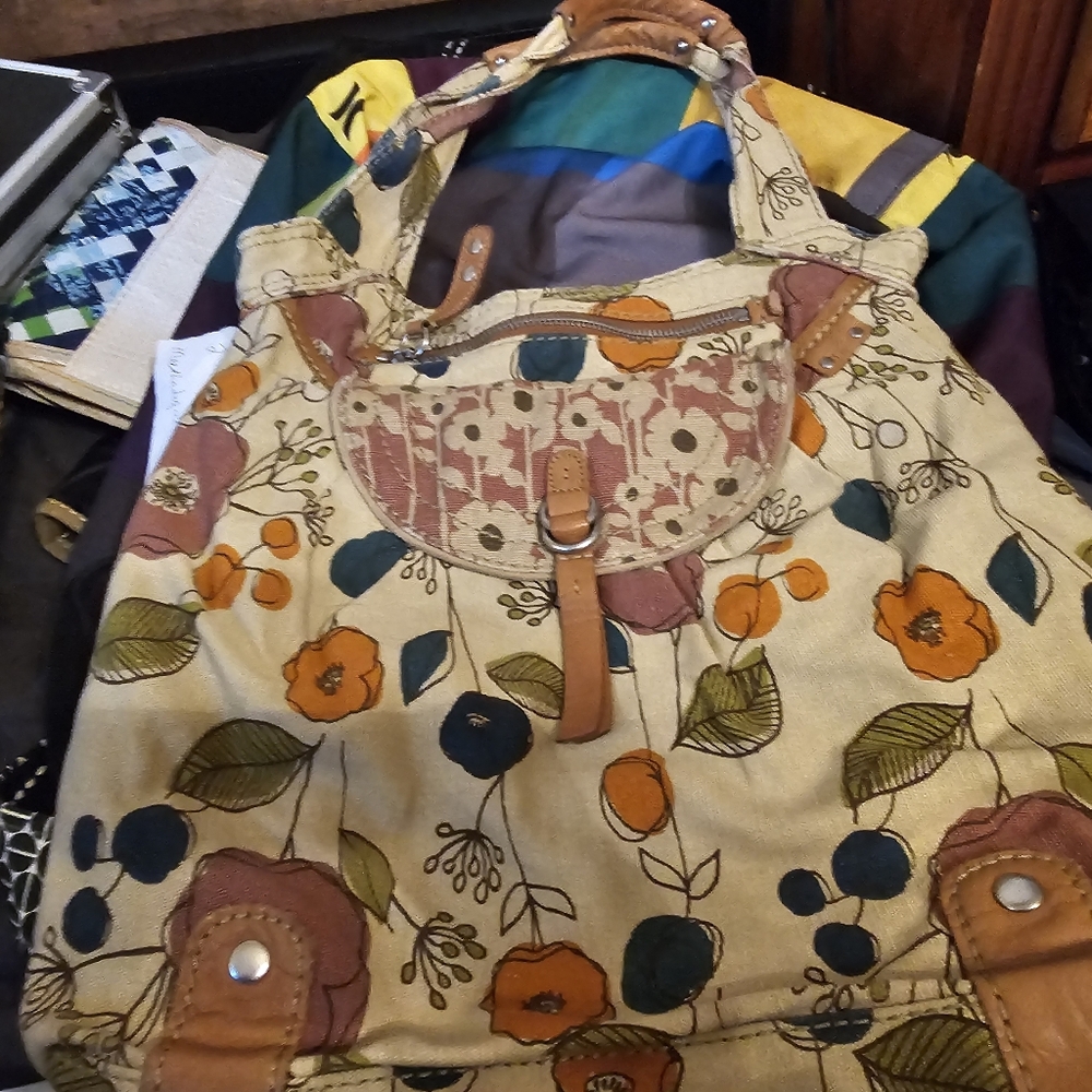 Floral Canvas Tote Bag